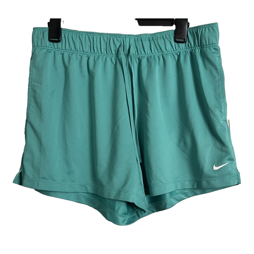 Nike Running Shorts Womens Large Green Dri-FIT Animal Print Gym Training